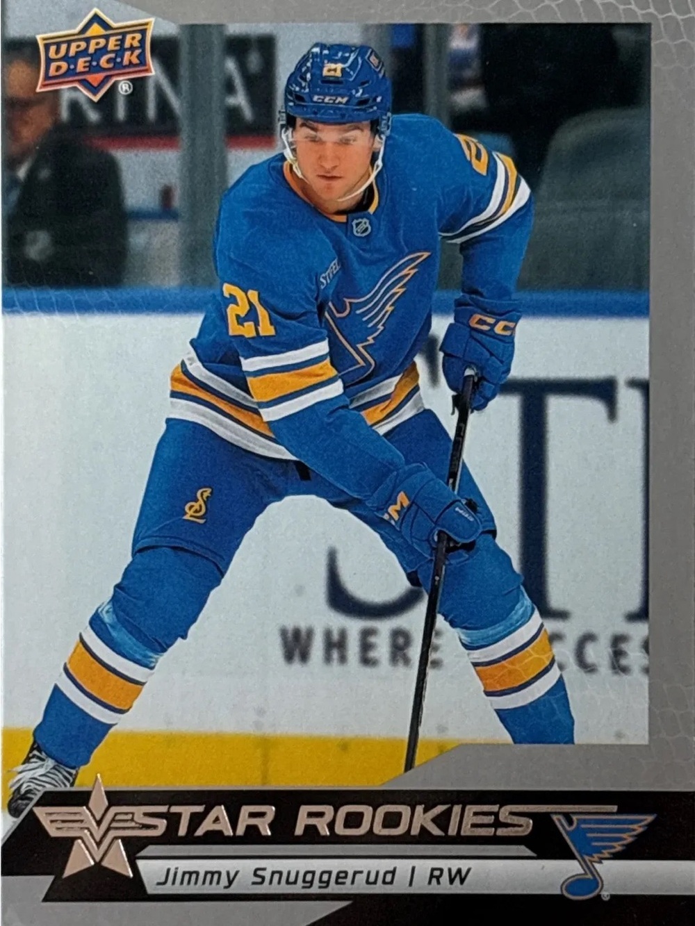 Upper Deck Star Rookies Jimmy Snuggerud Hockey Card